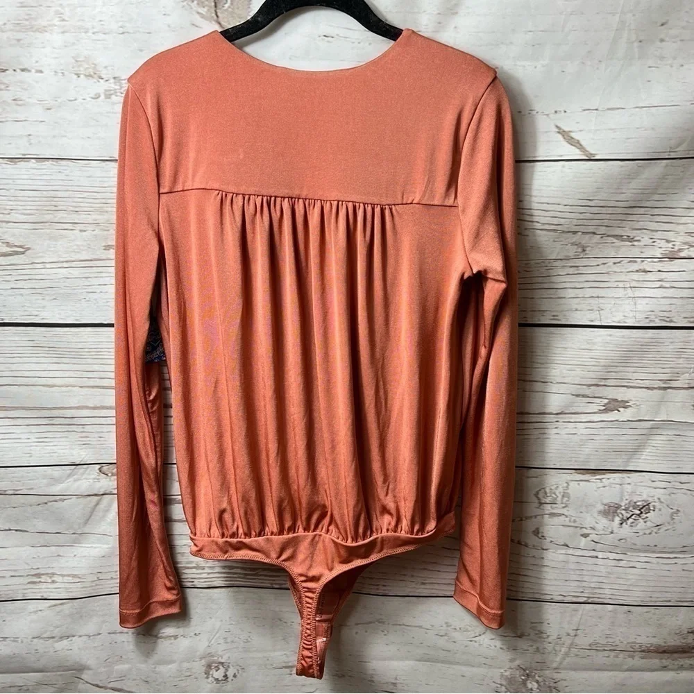 NWT Free People Turnt Bodysuit Ginger Spice